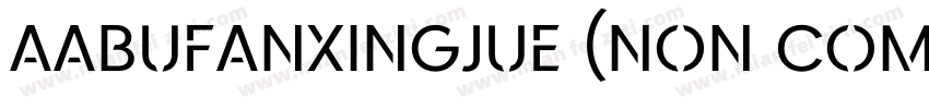 AaBufanxingjue (Non Commercial字体转换